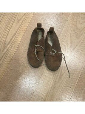 RAISE ME WILD The Oxford BROWN SUEDE Rubber Sole LACED Casual Shoes TODDLER Sz 8